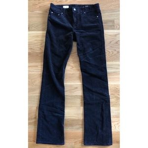 GAP 27r True Black Boot Cut Corduroy Pants